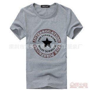 【庫存清倉】時(shí)尚韓版印花短袖T恤L199，棉質(zhì)舒適，地?cái)偀徜N之選